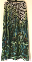 Ny Collection maxi skirt size M women sheer with liner multicolor - $11.08