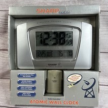 NEW Early SHARP Tech Atomic Clock &amp; Thermometer incl sensor.  Model SPC373 - £50.47 GBP