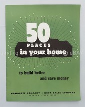 1950 Vintage Homasote Co Catalog Trenton Nj Nova Home Design Builder Mid Century - £69.59 GBP