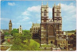 United Kingdom UK Postcard London Westminster Abbey &amp; Big Ben - £1.70 GBP