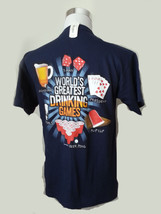 Sunsations Men&#39;s Size S Graphic Cotton T-shirt World Greatest Drinking Games - £15.59 GBP