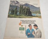 Kool Filter Kings Mountain Lake Airplane Men Vintage Print Ad 1967 - $5.98