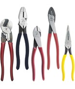 Klein Tools Plier Kit Diagonal-Cutting Needle-Nose Side-Cutting Linesman... - £185.33 GBP