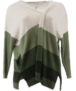 Skinnygirl Sundazed Mouj Sweater Cardigan (ARMY SAGE COMBO, MEDIUM) 730573 - £11.88 GBP