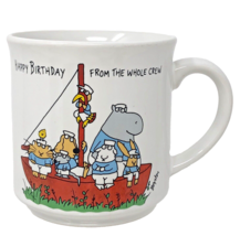 Vintage Sandra Boynton Mug Happy Birthday From The Whole Crew Recycled P... - $14.99