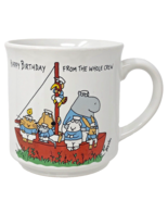 Vintage Sandra Boynton Mug Happy Birthday From The Whole Crew Recycled P... - £11.79 GBP
