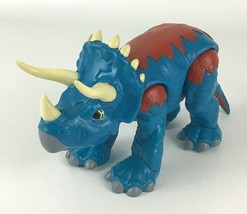  Imaginext Jurassic World Triceratops Blue Dinosaur 4.5&quot; Fisher Price 2011 - £12.42 GBP