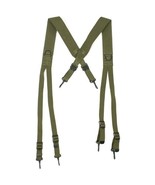 Norwegian OD Army Suspenders Heavy Duty Construction Fully Adjustable up... - $272.61 MXN