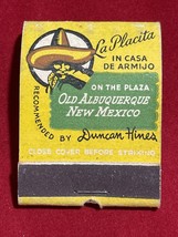 Vintage Feature Matchbook Cover La Placita Albuquerque New Mexico Unstruck - £21.77 GBP