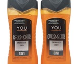 Axe You Energised 200% 3 in 1 Energy Wash for Body, Face &amp; Hair 250 ml -... - £54.49 GBP