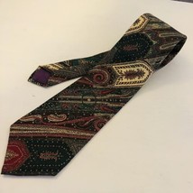 Liberty of London Men&#39;s Neck tie All silk Made in USA Multicolor Paisley - £11.00 GBP