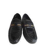 Florsheim Mens Loafer Dress Shoes Black Leather Moc Round Toe Slip On 7.5 D - $35.99