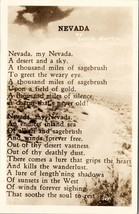 Nevada Poem by Leslie Curtis RPPC Scenic View c1940-50s Postcard W12 - £7.93 GBP