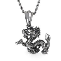 King retro style traditional animal pendant stainless steel rock men s necklace jewelry thumb200