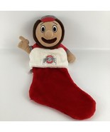 Ohio State Buckeyes Brutus Mascot Plush Character Christmas Stocking Gif... - $54.09 CAD