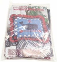 NEW  A Pillow Kit By Yours Truly Americana whale pillow Sewing kit 17&quot; x 20&quot; - $11.99