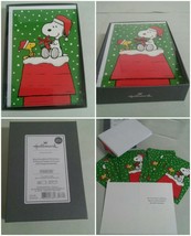 16 NIB Hallmark Peanuts Snoopy Woodstock Christmas Cards New In Box - $15.99