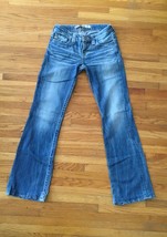 BIG STAR, Low Rise, Whisker &amp; Faded Detail, Bootcut Blue Jeans 28/30 - £40.91 GBP