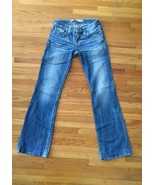 BIG STAR, Low Rise, Whisker &amp; Faded Detail, Bootcut Blue Jeans 28/30 - £40.89 GBP