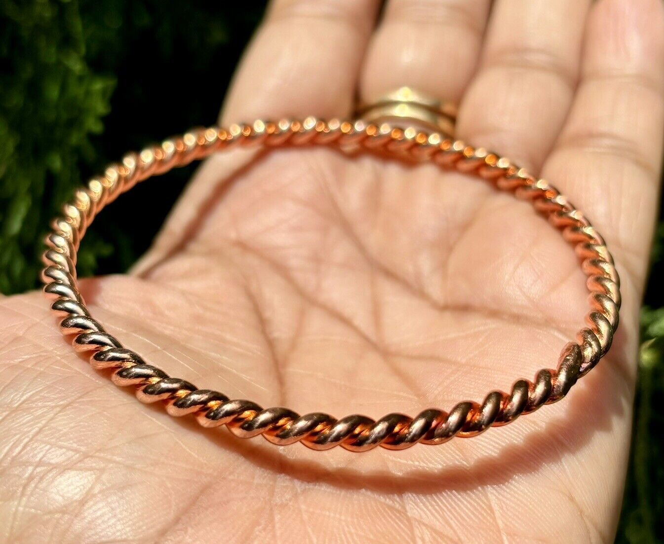 Brazaletes de cobre puro de 1 pieza, brazalete de pulsera para mujer,...