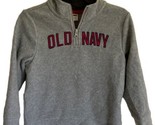 Old Navy Fleece Jacket Boys Size 4  Gray 1/4 Zip USA Mock Neck  Long Sle... - $9.40