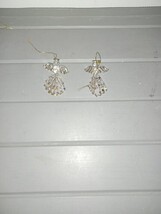 2 Christmas Hand Blown Spun Glass ANGEL CHRISTMAS TREE Ornaments - $8.00