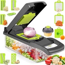 Vegetable Chopper, Onion Chopper, Mandolin Slicer,Pro 12 In 1Professional Food C - $33.99