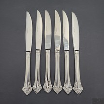 Reed & Barton Stainless Steak Knives Set Of 6 Elegante Vtg - $28.04