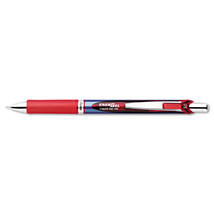 Pentel EnerGel RTX Retractable Liquid Gel Pen .5mm Silver/Red Barrel Red Ink - £10.93 GBP