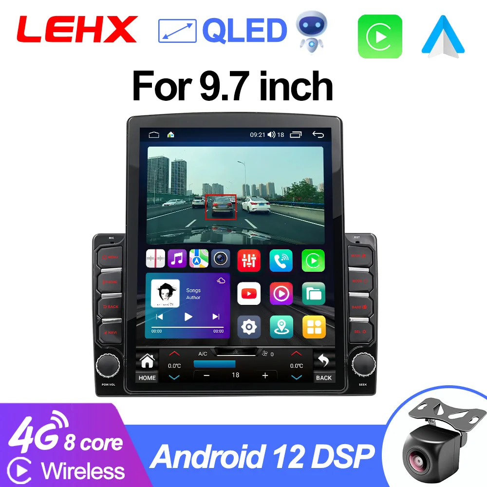 LEHX L6Pro 4G LTE Carplay Android 12 Auto Car radio Multimedia For Tesla Style  - £115.33 GBP+