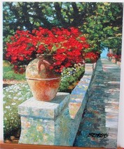 Howard Behrens &quot;Villa Cimbrone&quot; Garden pathway heavy embell. List $1750 HS#COA - £987.96 GBP