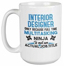 Make Your Mark Design Funny Multitasking Ninja Interior Designers Coffee &amp; Tea M - £19.50 GBP