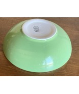 Vintage Hall China Pottery Sea Green &amp; White Serving Bowl #1282 ~ 9.5&quot; - $33.73 CAD