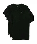 Lacoste Men&#39;s 3-Pack T-Shirt V-Neck Slim Fit Short Sleeve Black Medium - €22,88 EUR