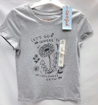 Toddler Girls' 5T  Wildflowers Short Sleeve Graphic T-Shirt, Cat & Jack, Gray  image 2
