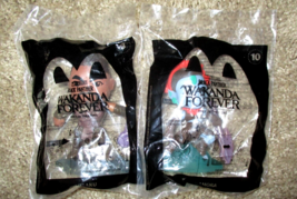 Disney Marvel Wakanda Forever McDonalds Happy Meal Toys #4 M&#39;Baku #10 Na... - $7.91