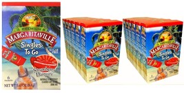 60 Margaritaville Singles to go Strawberry Daiquiri Drink Mix Keto 6P-10box Lot - £15.05 GBP