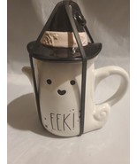 Rae Dunn New Release EEK! Halloween Ghost With Witch Hat Mug Brand New W... - $428.16 MXN