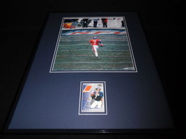 John Elway 16x20 Framed Game Used Pants &amp; Photo Display Broncos - $79.19