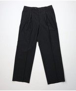Vintage 90s Streetwear Mens 36x32 Wool Blend Pinstriped Wide Leg Chino P... - $1,475.36 MXN