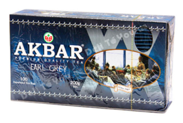 Akbar Premium Quality Tea Earl Grey Tea 100 Tea Bags - £15.49 GBP