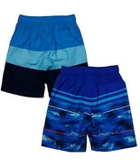 Gerry Youth Boy&#39;s 2 Pack Swim Short UPF50+ Swim Trunks, BLUE - BLUE, Sma... - €11,49 EUR