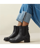 Cole Haan Camea Waterproof Leather Combat Boot,  Block Heel Black, Size ... - €120,06 EUR