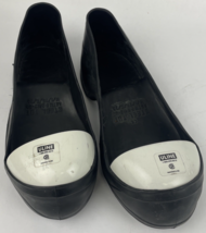 Wilkuro Overshoe Black White Molded Rubber Steel Toe Safety Cap S Small ... - $25.73