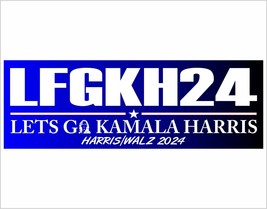 Kamala Harris Walz 2024 Bumper Sticker or Magnet - LFGKH24 Let&#39;s F*ing Go Kamala - £3.76 GBP+