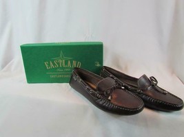 NIB Eastland Saddle Brown Loafer Flat W/ Light Brown Stitch Rounded Toe ... - $53.19