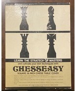 Chesseasy Learn Chess Master Strategies 36” Vinyl Table Cloth 32 Pcs & Instruct - £13.39 GBP