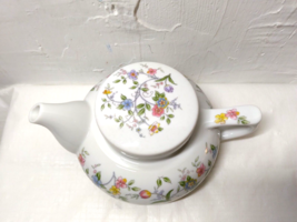 Andrea By Sadek Lidded Teapot For One w Floral Pattern Made In Japan Corona 8483 - £10.67 GBP