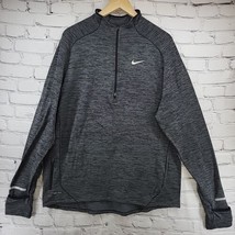 Nike Sweater Womens XL Dri-Fit  Gray Heathered Pullover Base Layer Thumb... - £15.45 GBP
