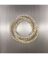 Tiffany &amp; Co Estate Triple Wreath Brooch Pin 18K Silver TIF540 - $345.51